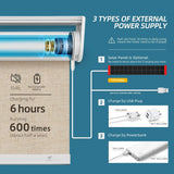 Motorized Light Filtering Roller Shades 70% Blackout Linen