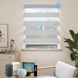 Motorized Zebra Shades 60% Blackout Translucent 75mm Eloise