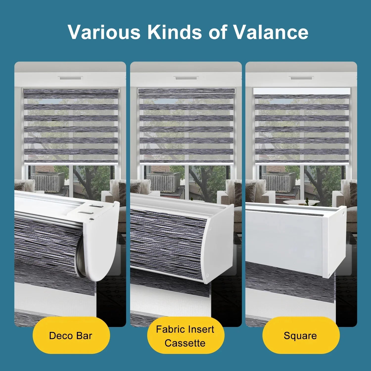 Motorized Zebra Shades 60% Blackout Translucent 75mm Eloise