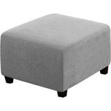 Ottoman Cover Slipcover Rectangle Fit Length Footrest Sofa Slipcovers Stool Cover