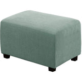 Ottoman Cover Slipcover Rectangle Fit Length Footrest Sofa Slipcovers Stool Cover