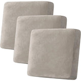 Velvet Stretch Couch Cushion Cover Plush Cushion Slipcover