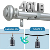 Double Curtain Rods for Windows Adjustable Decorative Telescoping Double Curtain Rod