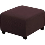 Ottoman Cover Slipcover Rectangle Fit Length Footrest Sofa Slipcovers Stool Cover