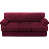 Sofa Slipcovers Thick Velvet Couch Cover Stretch T Cushion Sofa Covers Individual T Cushion Covers,