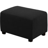 Ottoman Cover Slipcover Rectangle Fit Length Footrest Sofa Slipcovers Stool Cover
