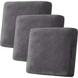 Velvet Stretch Couch Cushion Cover Plush Cushion Slipcover