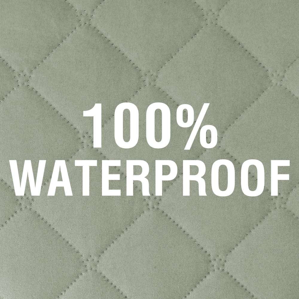 H.VERSAILTEX 100% Waterproof Sofa Cover Non-Slip Machine Washable with Elastic Straps Slipcovers Pet-friendly Furniture Protector (Oversized Sofa, French Oak)