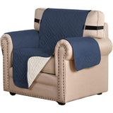 Reversible Furniture Protector Anti-Slip Water Resistant 2" Elastic Straps Couch Covers