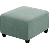Ottoman Cover Slipcover Rectangle Fit Length Footrest Sofa Slipcovers Stool Cover