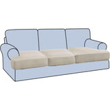 Stretch T Cushion Sofa Slipcovers Individually Sofa Cushion Covers Jacquard Fabric