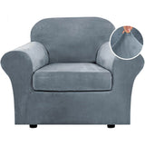 Modern Velvet Plush High Stretch Sofa Slipcover