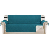 Reversible Furniture Protector Anti-Slip Water Resistant 2" Elastic Straps Couch Covers