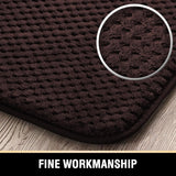 H.VERSAILTEX Memory Foam Bath Mat Rug Quick Drying Bathroom Rug for Floor