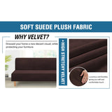 Real Velvet Futon Cover Armless Sofa Covers Sofa Bed Covers Stretch Futon Couch Cover