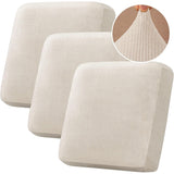 Velvet Stretch Couch Cushion Cover Plush Cushion Slipcover