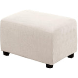 Ottoman Cover Slipcover Rectangle Fit Length Footrest Sofa Slipcovers Stool Cover